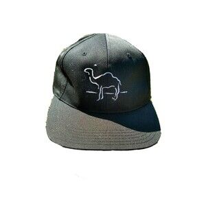 Vintage Camel Joe Camel Cigarettes Snapback Hat Black White Embroidered One Size